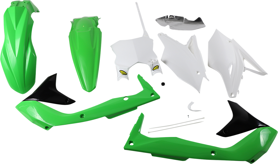 Kit de carrocería de plástico CYCRA - OE verde/blanco/negro 9418-00