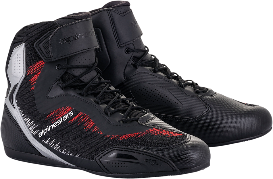 Zapatos ALPINESTARS Faster-3 Rideknit - Negro/Plata/Rojo - US 10 2510319193010 