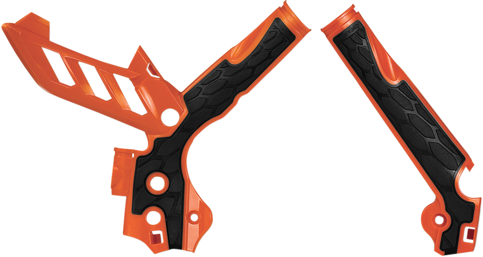 ACERBIS X-Grip Frame Guards - Orange/Black NF 16 SXF OR 125/150SX 2374251008