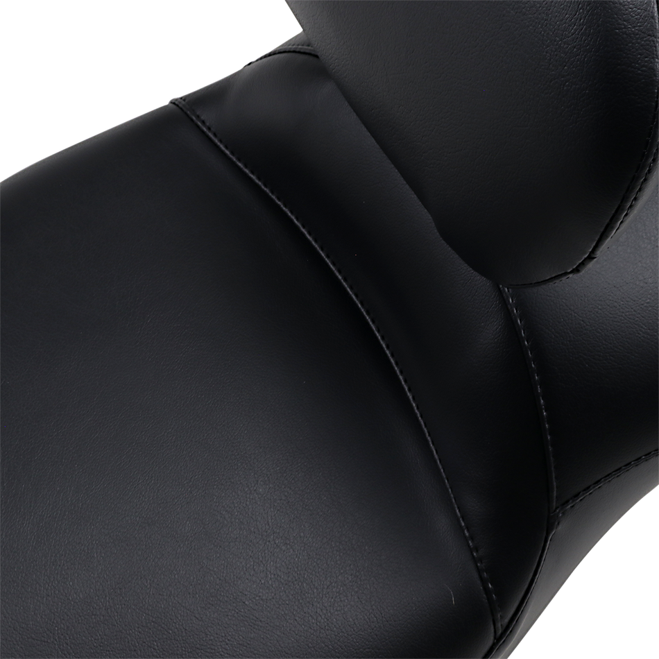 LE PERA Maverick Daddy Long Legs Seat - With Backrest - Black - Smooth - FLH '08+ LK-957DLTBRS