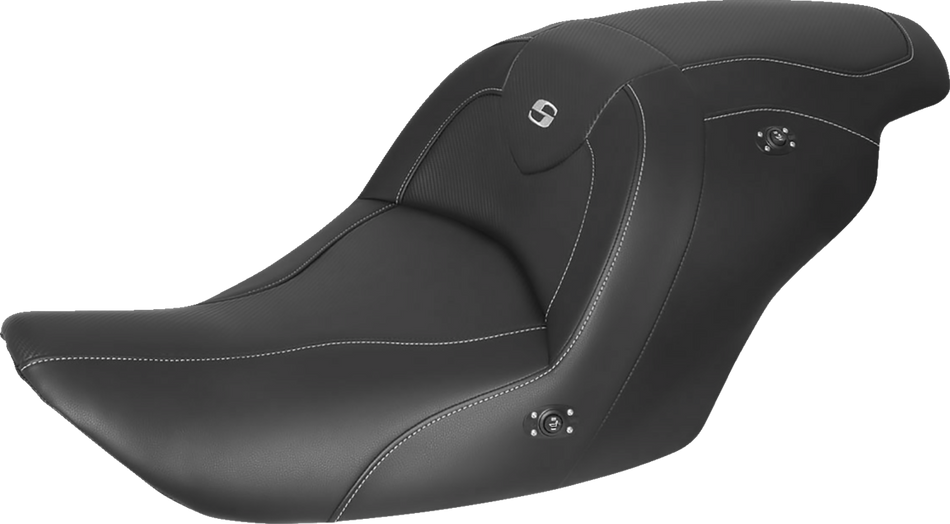 SADDLEMEN Roadsofa Carbon Fiber Heated Seat - Black - without Backrest - GL1800 '14-'17 H23-20-185HCT
