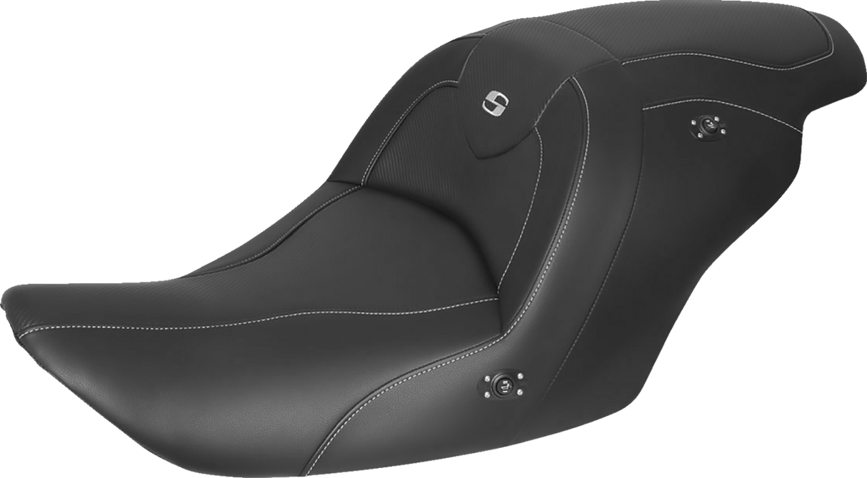 SADDLEMEN Roadsofa Carbon Fiber Heated Seat - Black - without Backrest - GL1800 '14-'17 H23-20-185HCT