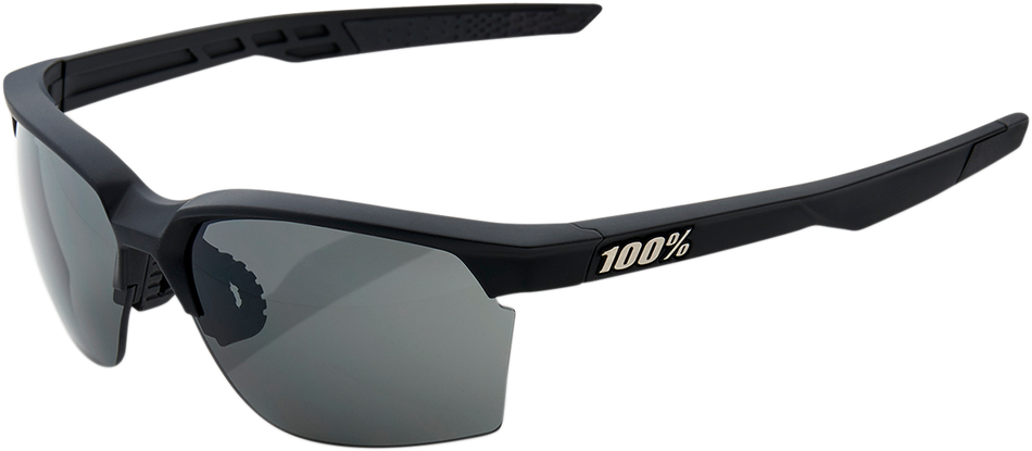 100% Sportcoupe Sunglasses - Black - Smoke 61020-100-57