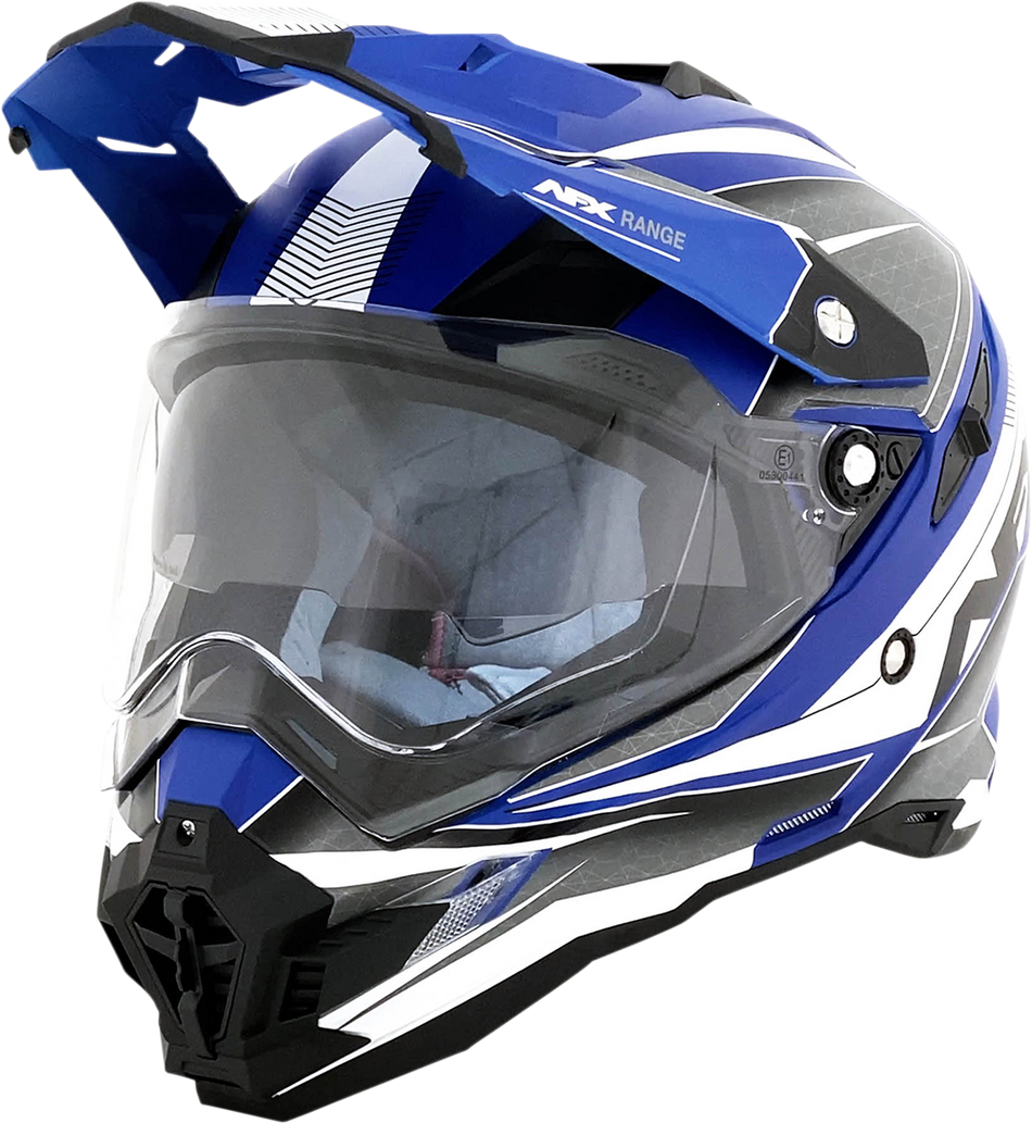 AFX FX-41 Helmet - Range - Matte Blue - Large 0140-0073
