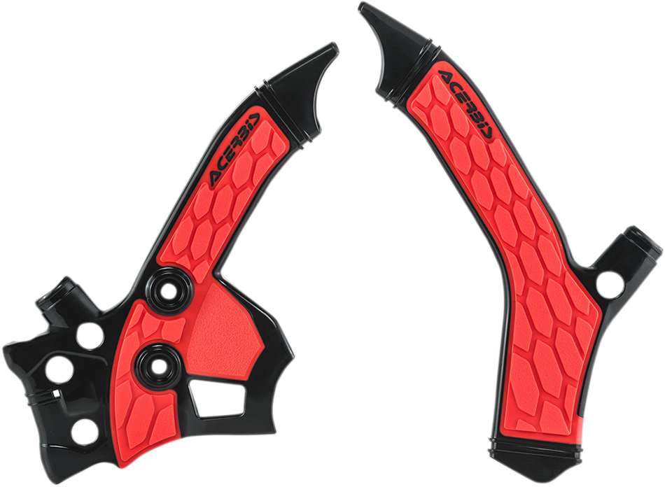 ACERBIS X-Grip Frame Guards - Black/Red 2726851042