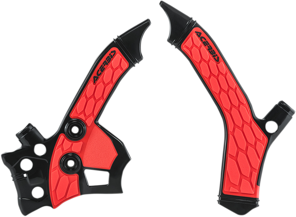 ACERBIS X-Grip Frame Guards - Black/Red 2726851042