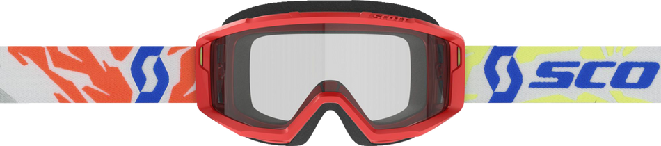 SCOTT Youth Primal Goggles - Red - Clear 4030260004043