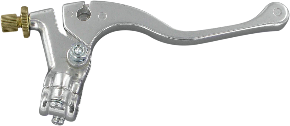 Parts Unlimited Lever Assembly - Left Hand - Shorty - Honda - Silver 43-1101l
