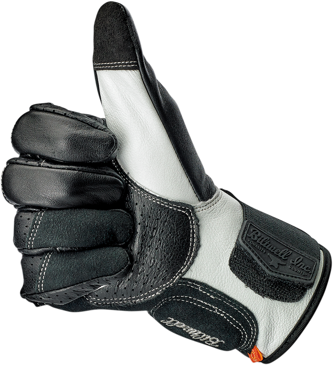 Guantes BILTWELL Borrego - Negro/Cemento - Pequeños 1506-0104-302 