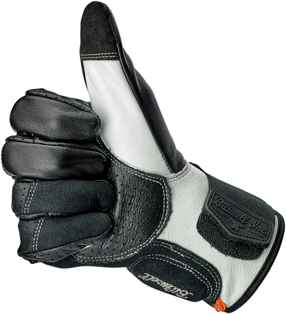 BILTWELL Borrego Gloves - Black/Cement - XL 1506-0104-305
