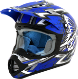 AFX FX-17Y Helmet - Butterfly - Matte Blue - Medium 0111-1388