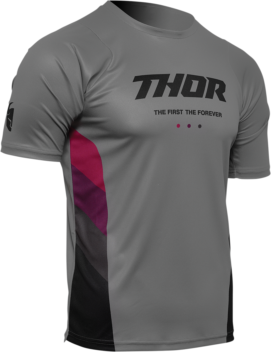 Camiseta THOR Assist React - Gris/Púrpura - XL 5120-0178 