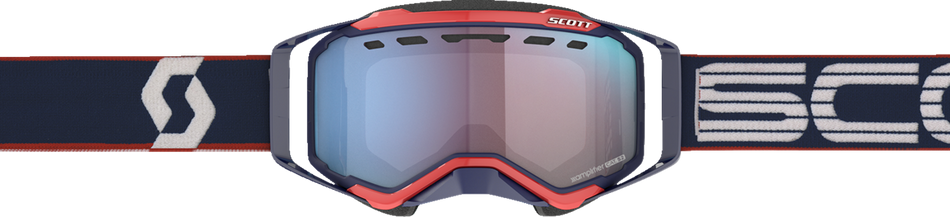 SCOTT Prospect Snow Goggles - Blue/Red - Enhancer Blue Chrome 272846-6667347