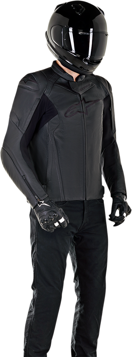 Chaqueta de cuero ALPINESTARS Faster v2 - Negro - US 38 / EU 48 3103521-1100-48 