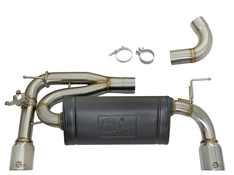 aFe MACHForce XP 16-17 BMW 340i/iX 440i/iX L6-3.0L (t) SS Axle-Back Exhaust w/Polished Tips 49-36335-P