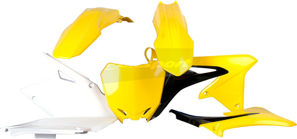 POLISPORT Plastic Body Kit Yellow/White 90209