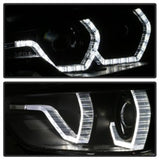 Spyder 12-14 BMW F30 3 Series 4DR Projector Headlights - LED DRL - Black (PRO-YD-BMWF3012-DRL-BK) 5084347