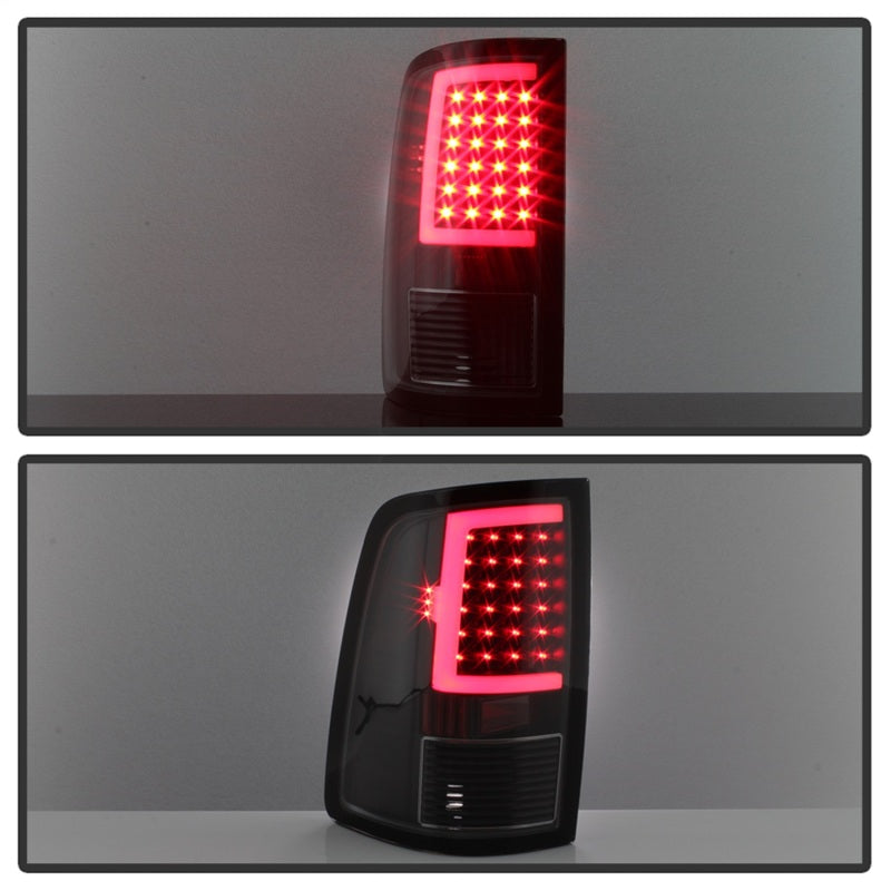 xTune 09-18 Dodge Ram 1500 LED Tail Lights - Black Smoke (ALT-ON-DR09-LBLED-BSM) 9038488