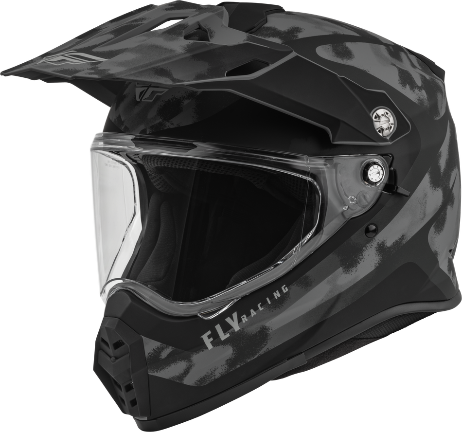 FLY RACING Trekker Pulse Helmet Matte Grey/Black Camo Md 73-7026M