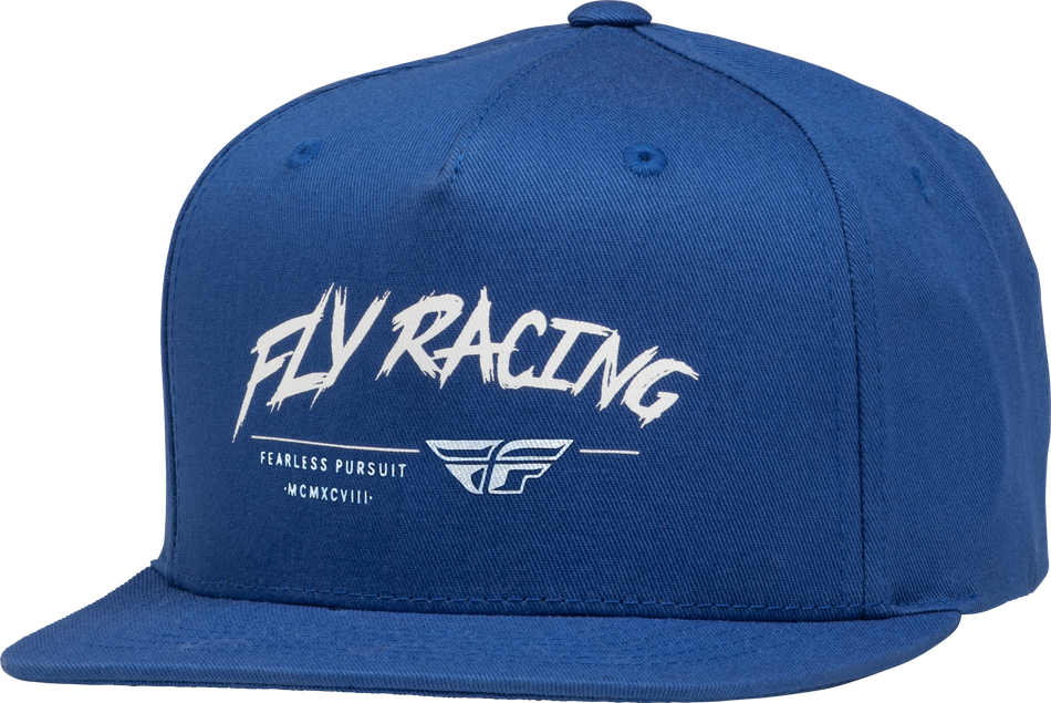 FLY RACING Youth Fly Khaos Hat Blue/White 351-0056