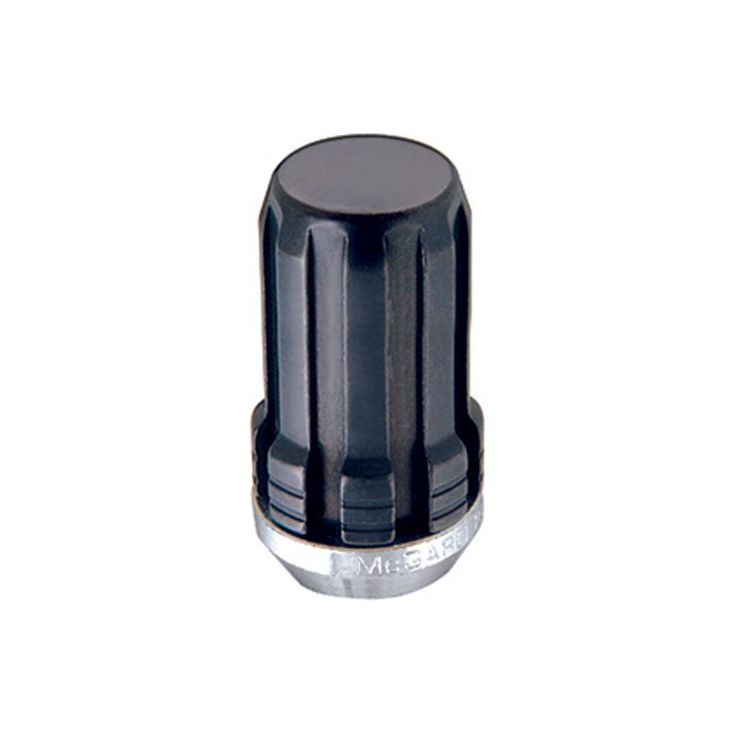 McGard SplineDrive Lug Nut (Cone Seat) M14X1.5 / 1.648in. Length (4-Pack) - Black (Req. Tool) 65315BK