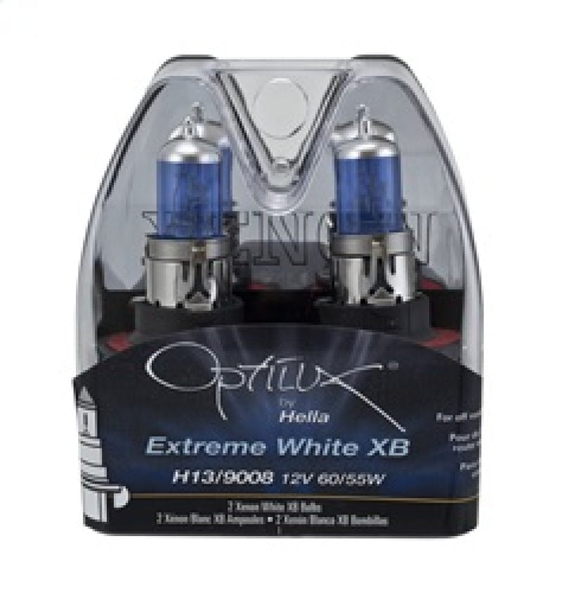 Hella Optilux H13/9008 12V 60/55W XB Xenon White Bulbs (Pair) LAH71071272