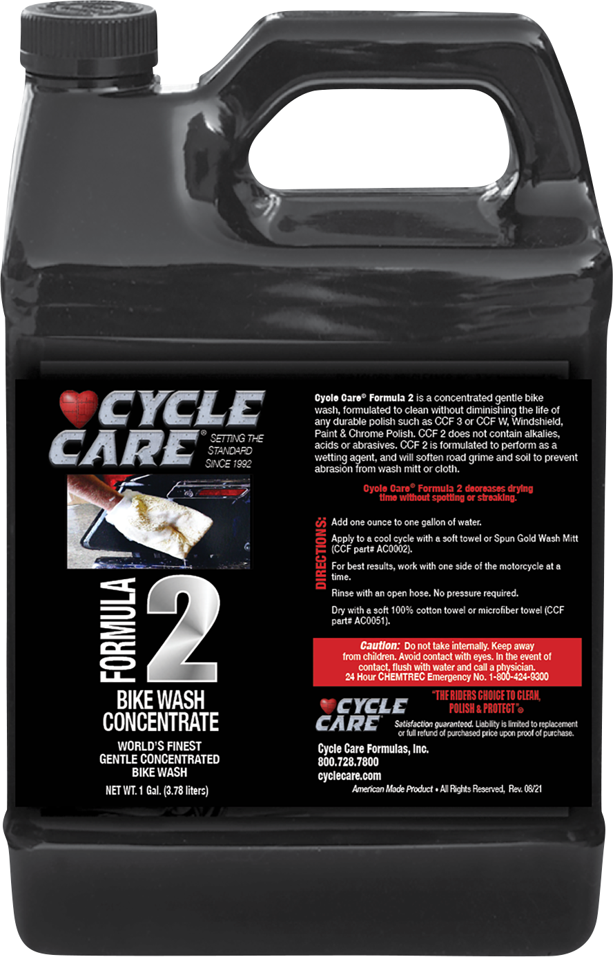 CYCLE CARE FORMULAS Formula 2 Bike Wash - 1 U.S. gal. 2128