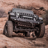 Westin 18-19 Jeep Wrangler JL WJ2 Full Width Front Bumper w/Bull Bar Textured Black 59-80115