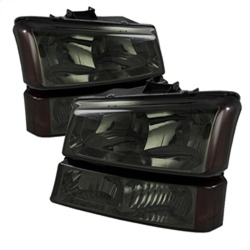 Xtune Chevy Silverado 2500HD 03-06 Crystal Headlights w/ Amber Lights Smoke HD-JH-CSIL03-AM-SM-SET 5064523