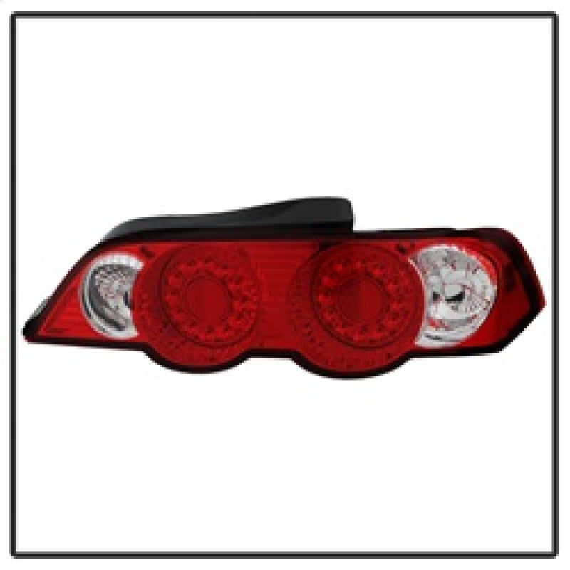 Spyder Acura RSX 02-04 LED Tail Lights Red Clear ALT-YD-ARSX02-LED-RC 5000385