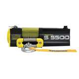 Superwinch 5500 LBS 12V DC 7/32in x 60ft Steel Rope S5500 Winch 1455200