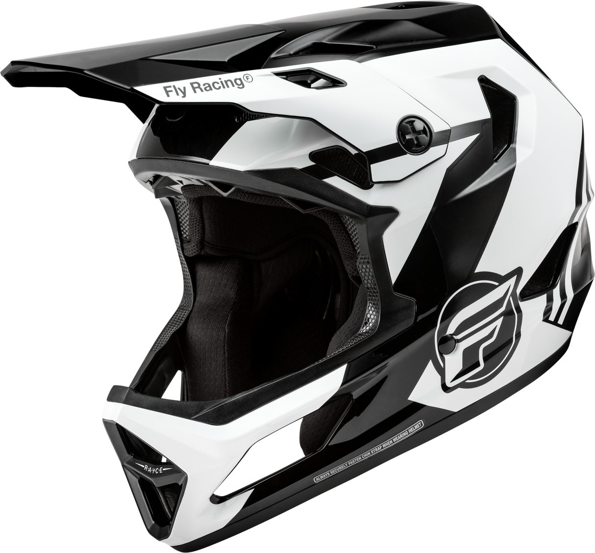 FLY RACING Youth Rayce Helmet Black/White/Grey Yl 73-3609YL