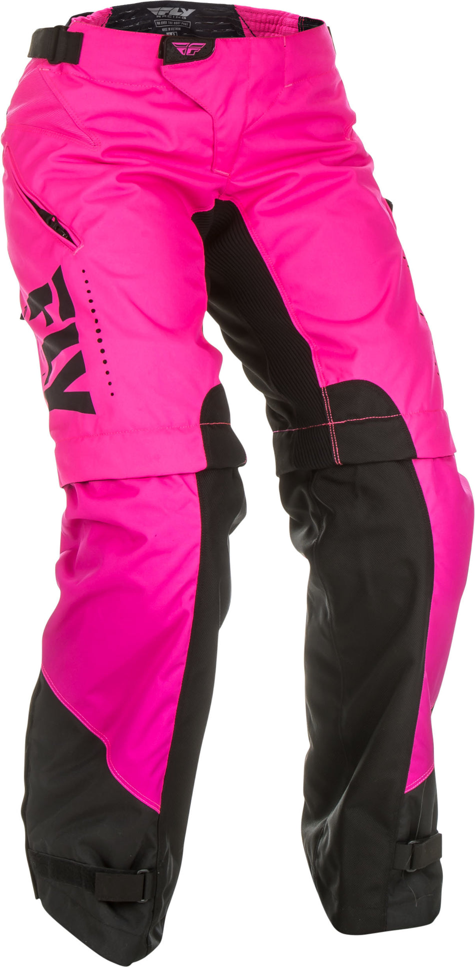 FLY RACING Women's Over Boot Pants Neon Pink/Black Sz 00/02 372-65804