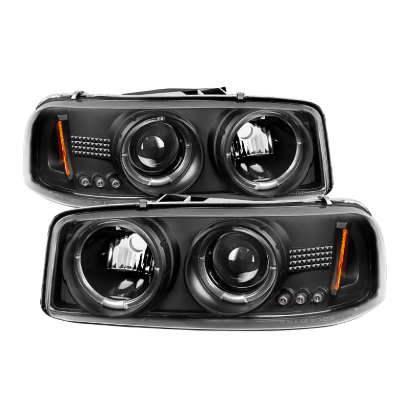 Spyder GMC Sierra 1500/2500/3500 99-06 Projector Headlights LED Halo LED Black PRO-YD-CDE00-HL-BK 5009357