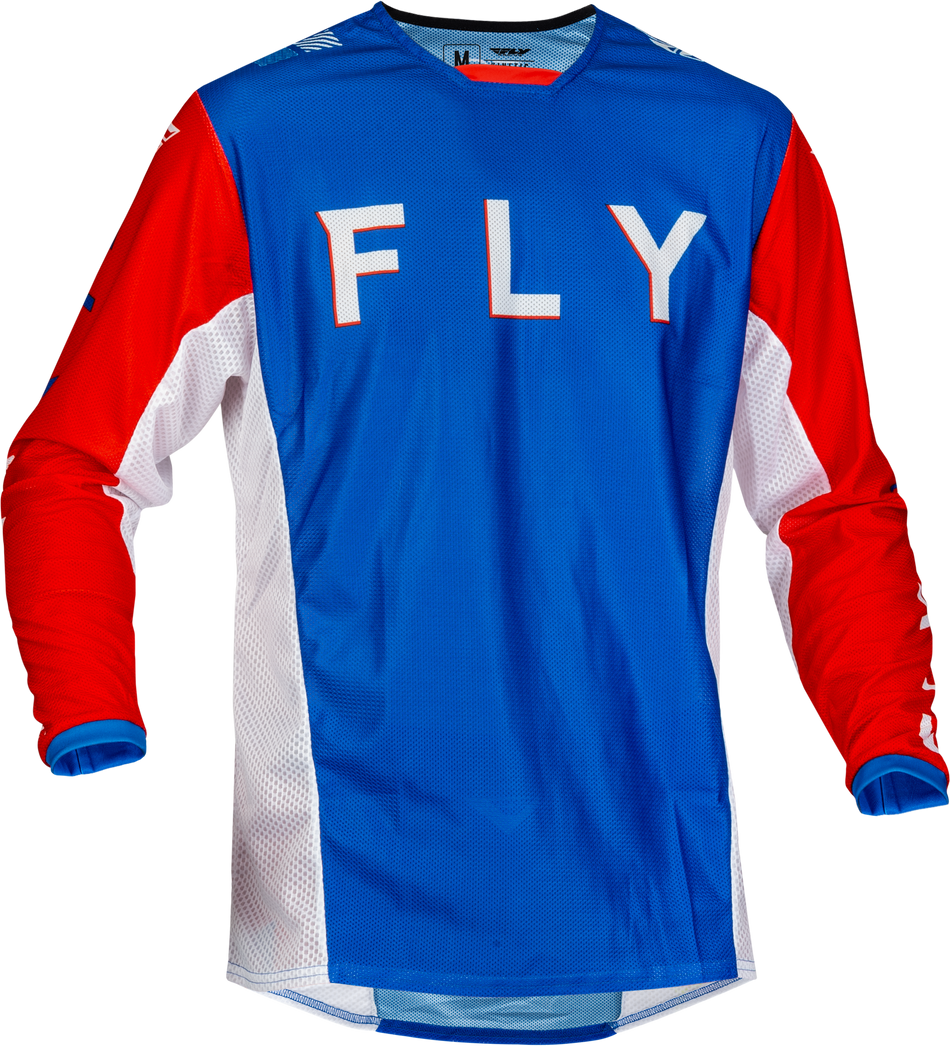 FLY RACING Kinetic Mesh S.E. Kore Jersey Red/White/Blue Md 377-317M