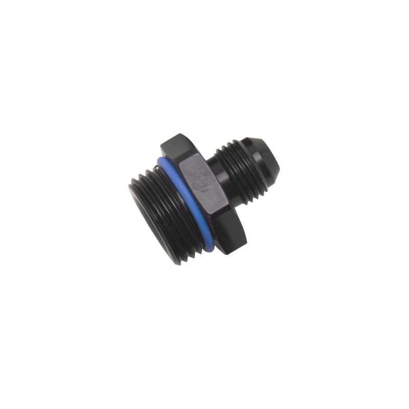 Russell Performance -10 AN Male Flare to -8 SAE Male Port Adapter Fitting - Black Anodized 670940