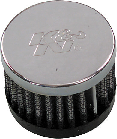 K&NCrankcase Vent Air Filter Direct Mount Chrome Top62-1330