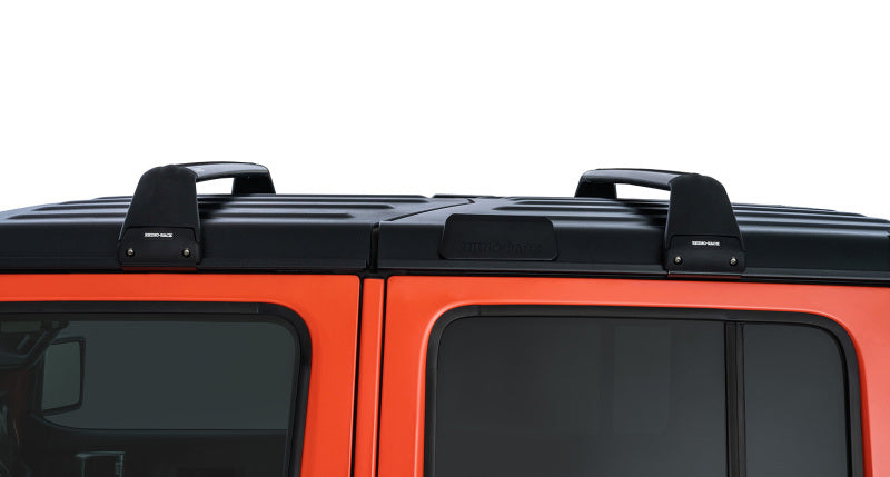 Rhino-Rack 07-22 Jeep Wrangler JK/JL 4 Door Hard Top Vortex SG 2 Bar Roof Rack - Black SG59