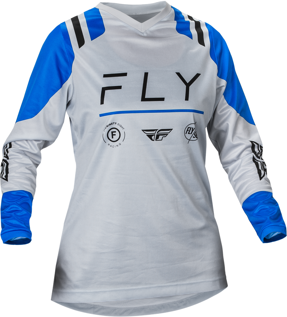 FLY RACING Women's F-16 Jersey Arctic Grey/Blue 2x 377-8202X