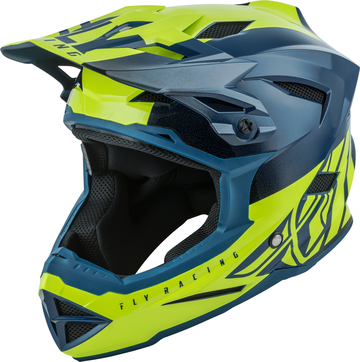 FLY RACING Default Helmet Teal/Hi-Vis Yellow Xs 73-9173XS