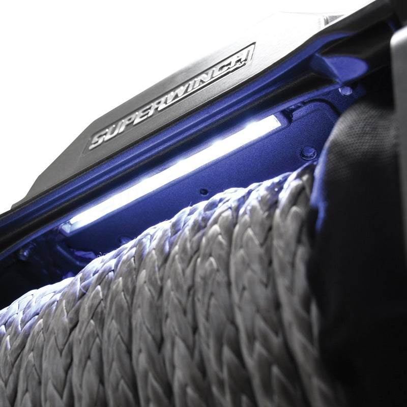 Superwinch 12000 LBS 12V DC 3/8in x 80ft Synthetic Rope SX 12000SR Winch - Graphite 1712201