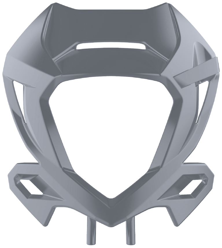 POLISPORT Headlight Mask Nardo Grey Beta 8667300003