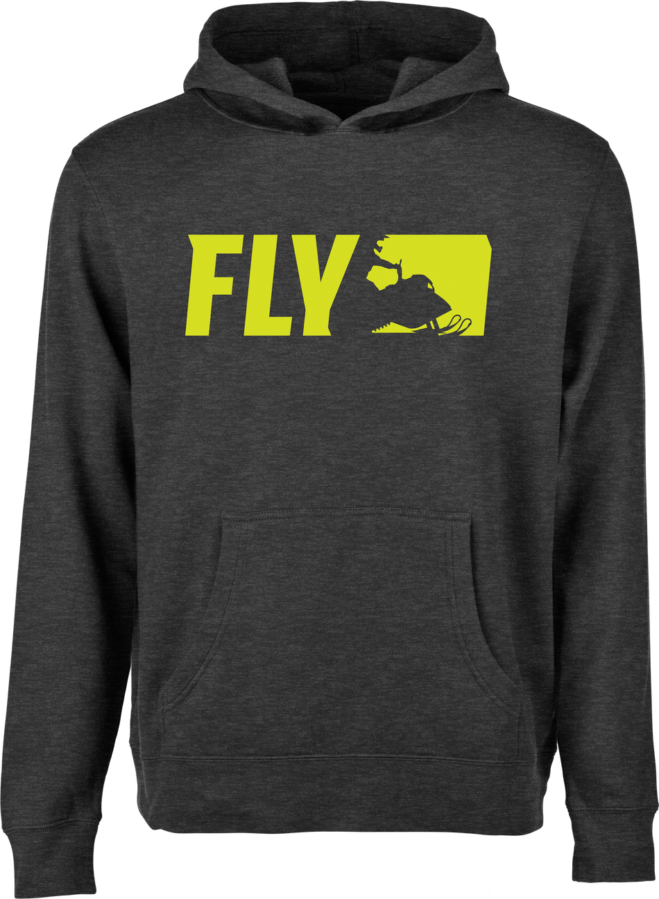 FLY RACING Fly Youth Primary Hoodie Charcoal Yl 354-0166YL