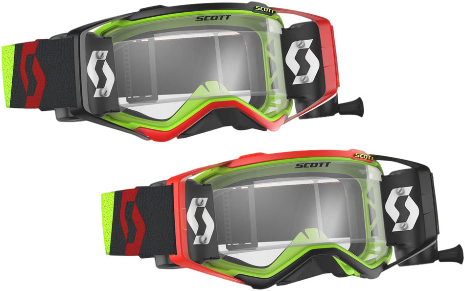 SCOTT Prospect Wfs Goggle Yellow/Red W/Clear Lens 262590-4039113