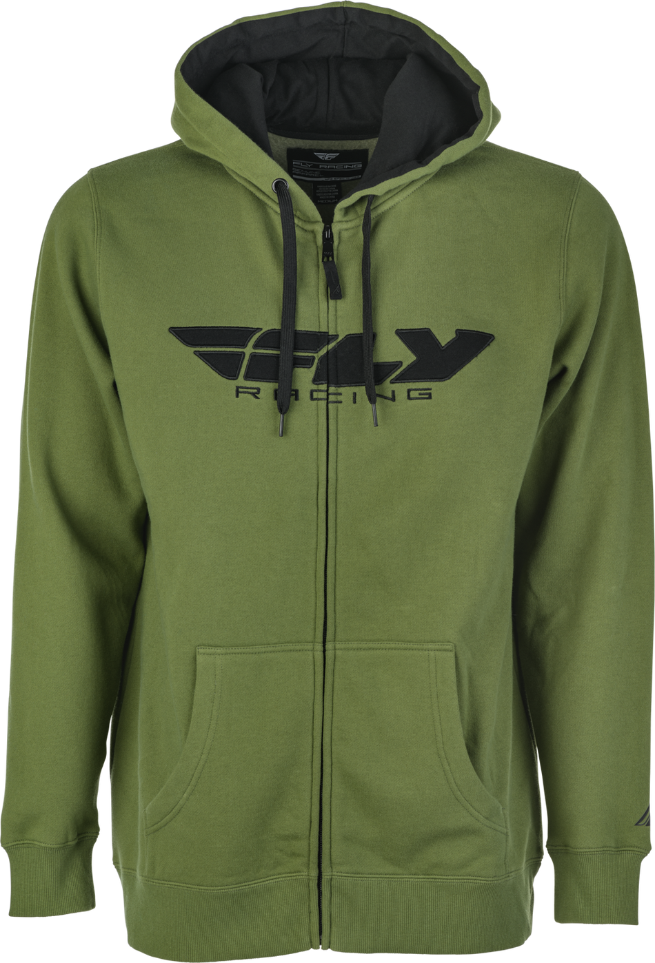 FLY RACING Fly Corporate Zip Up Hoodie Olive Lg 354-0192L