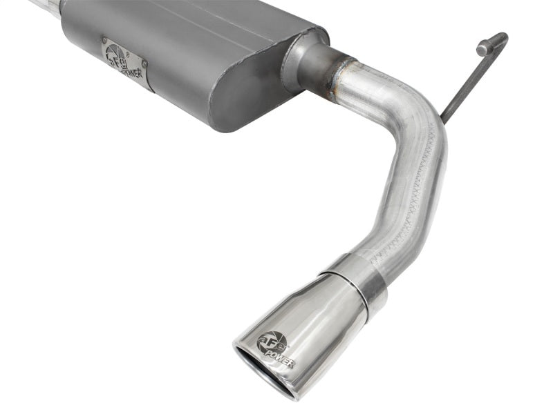 aFe Scorpion 2-1/2in Alum Steel Axle-Back Exhaust w/Polished Tip 07-18 Jeep Wrangler JK V6-3.6/3.8L 49-08047-P