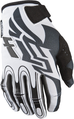 FLY RACING Kinetic Gloves White/Black Sz 7 366-21407