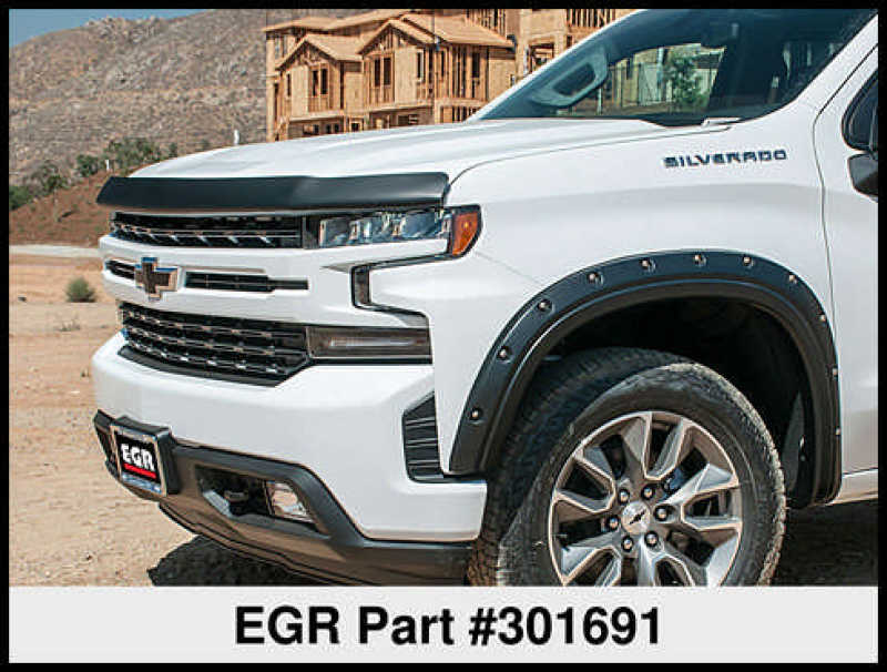 EGR 2019 Chevy 1500 Super Guard Hood Guard - Dark Smoke 301691