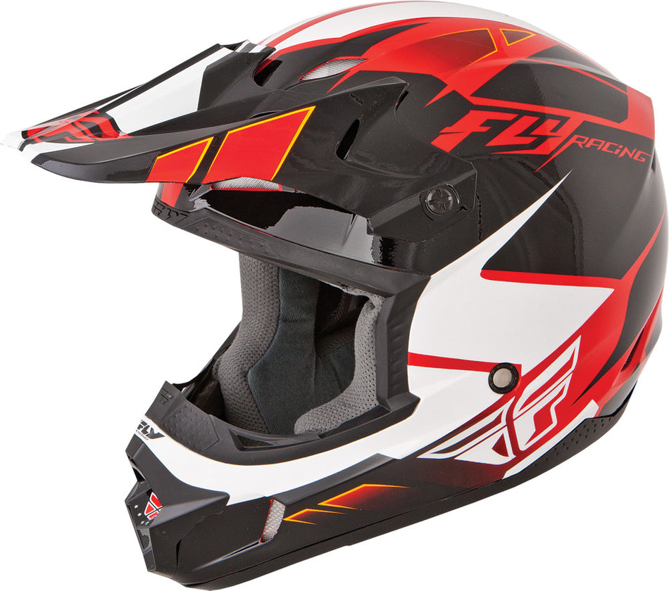 FLY RACING Kinetic Impulse Helmet Red/Black/White S 73-3362S