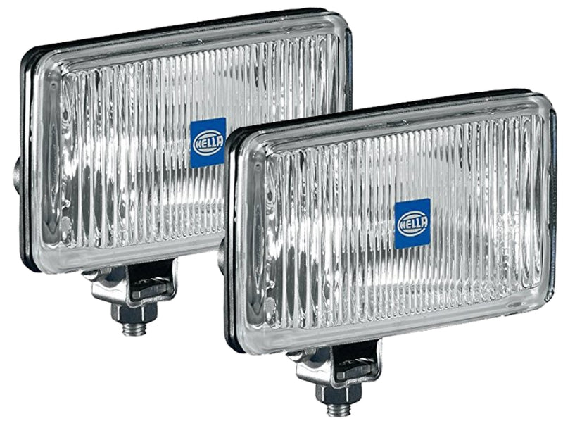 Hella 450 H3 12V SAE/ECE Fog Lamp Kit Clear - Rectangle (Includes 2 Lamps) LA005860601